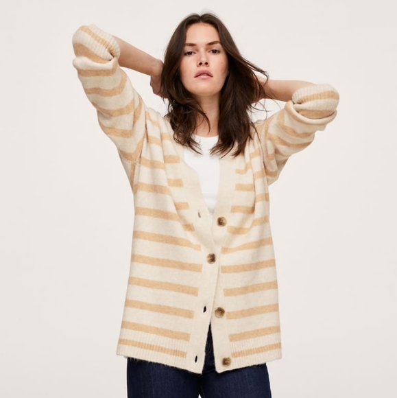 🔥Last 1🔥MANGO Striped cardigan - Picture 3 of 3